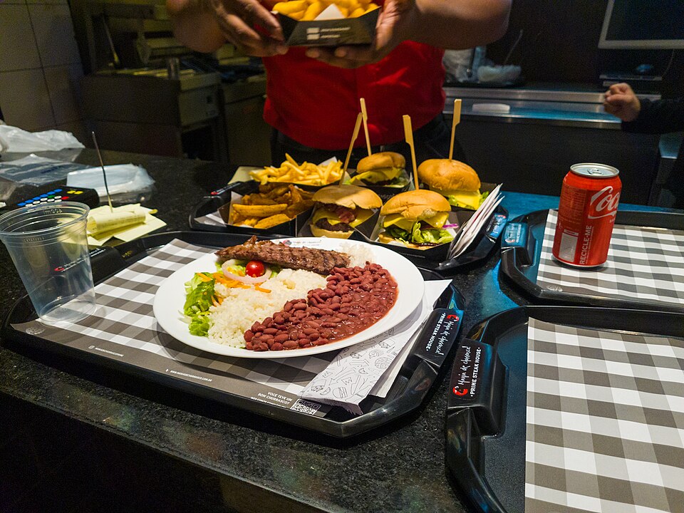 Grilled Churrasco Steak with Rice & Beans