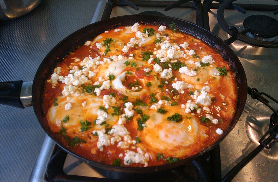 Shakshuka with Poached Eggs