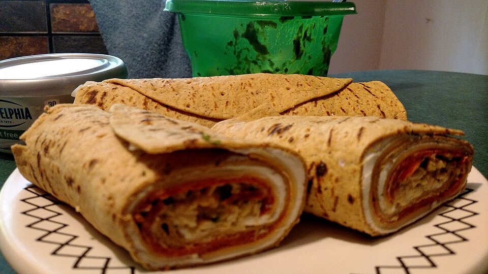 Turkey Club Wrap with Greens